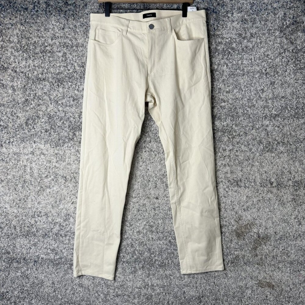 Theory‎ Pants Mens 33 Neoteric Twill Stretch Straight Leg Casual Cotton Blend